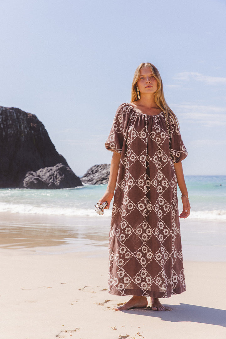 Dahlia Maxi Dress ~ Maple