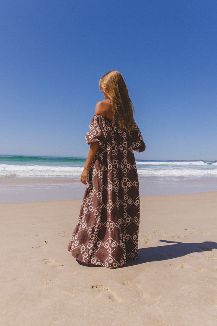 Dahlia Maxi Dress ~ Maple