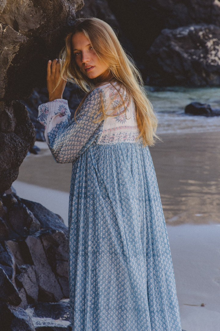 Rooh Maxi Dress ~ Heritage Blue