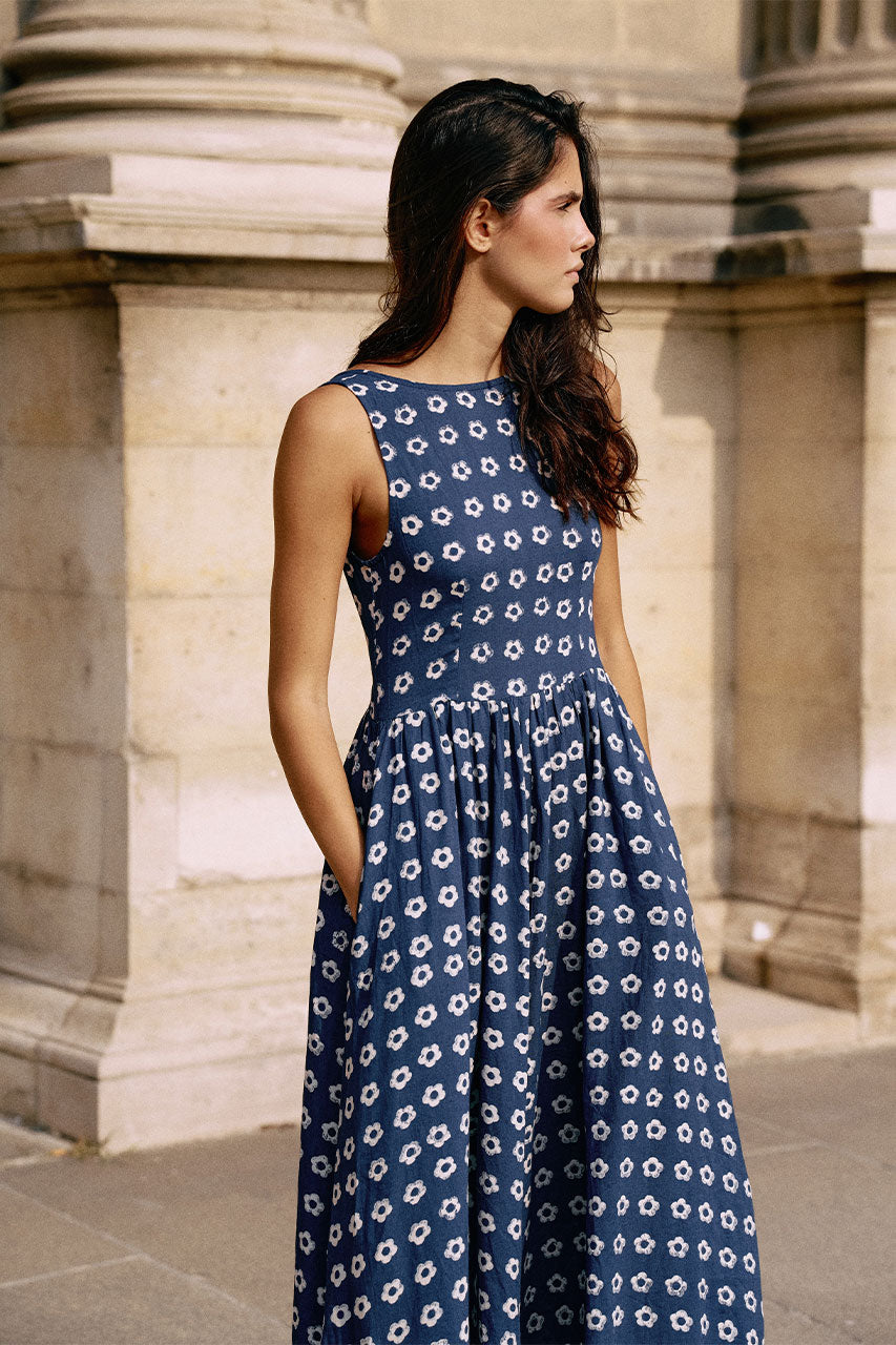 Veda Dress ~ Indigo