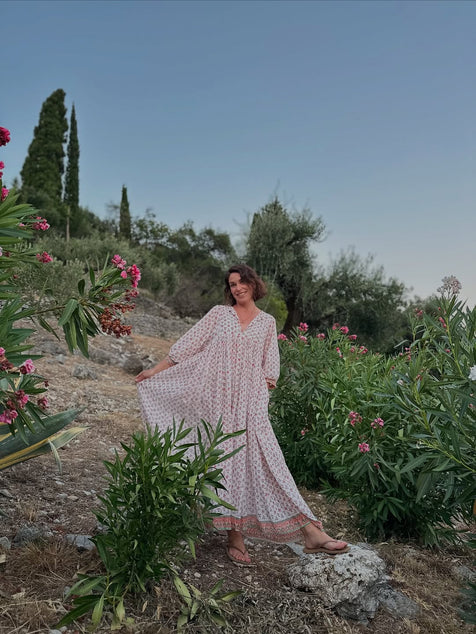 Kyra Maxi Dress ~ Coral