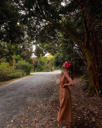 Sundress Midi Peach worn by @loverubyy