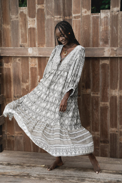 Jasmine Midi Dress ~ Charcoal