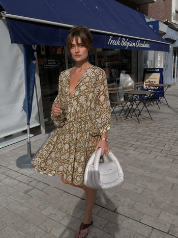 Kyra Midi Dress ~ Olive