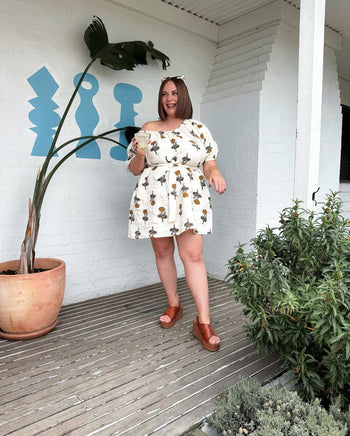 Dahlia Mini Dress ~ Marigold